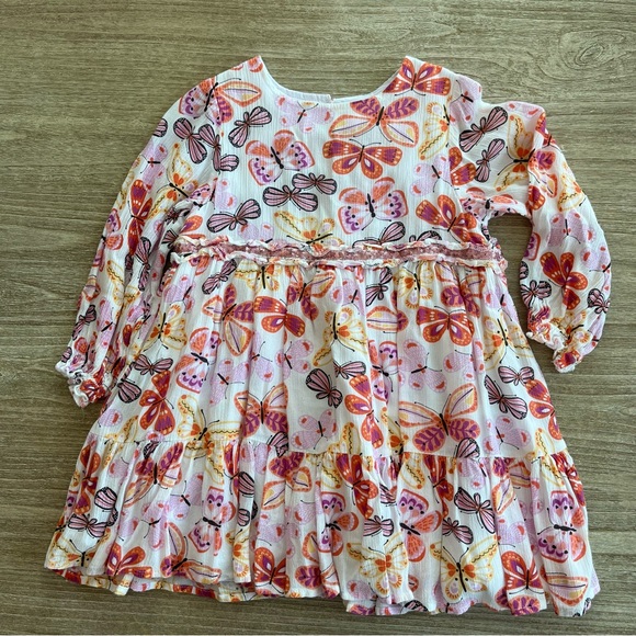 Peek girls dress size 3T nordstrom butterfly sequins - Picture 1 of 4